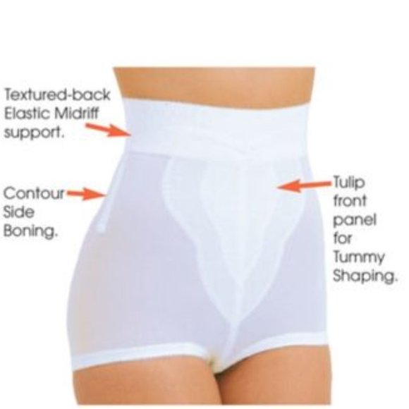 NWT Rago Diet High Waist Contour Shaping Brief Panty 6296 In Nude/Beige - Picture 2 of 6